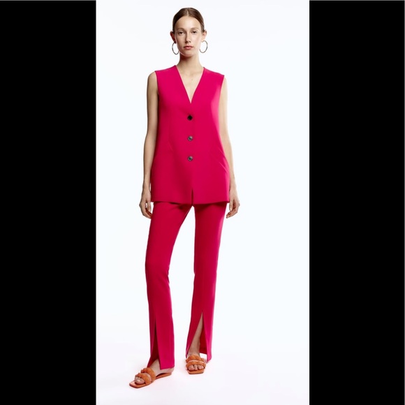 Zara Jackets & Blazers - Zara long buttoned vest style dress